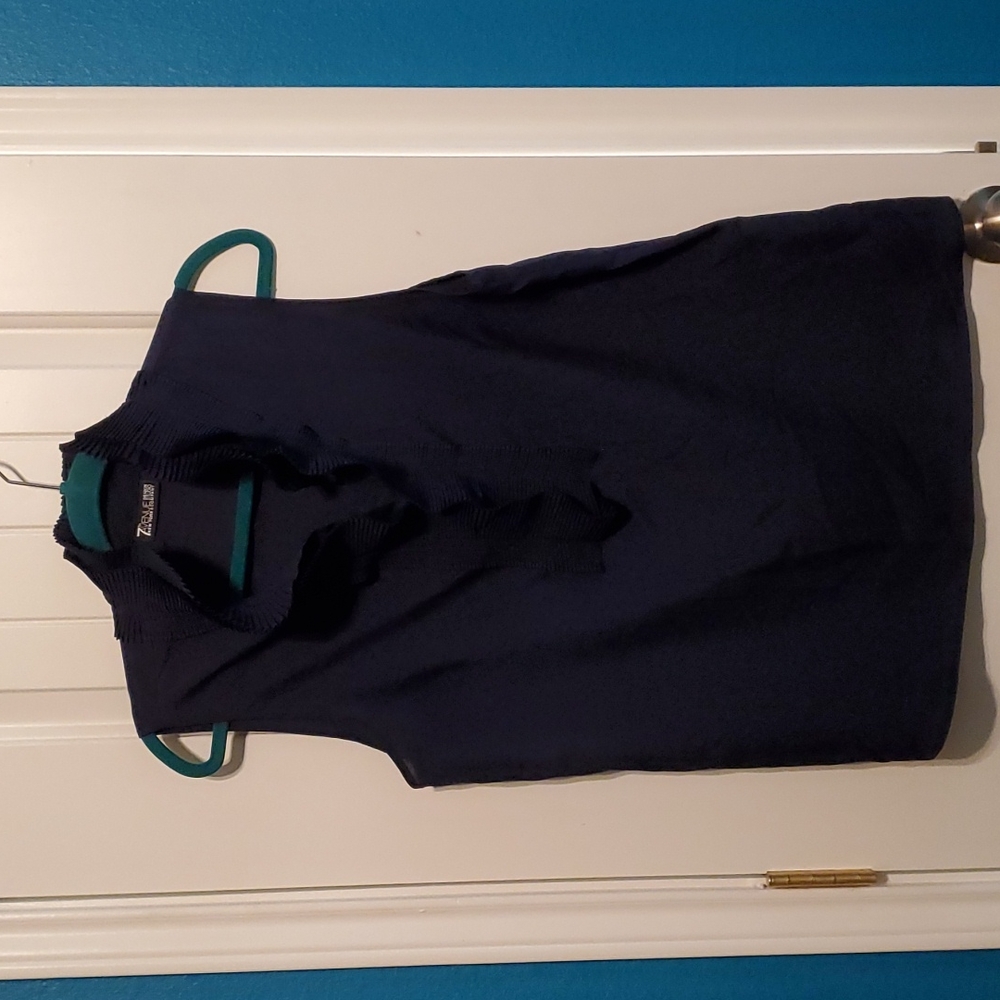 New York and Company Navy Sleeveless Top